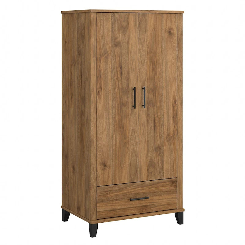 Meuble d'entrée haut Somerset avec portes et tiroir de Bush Furniture
