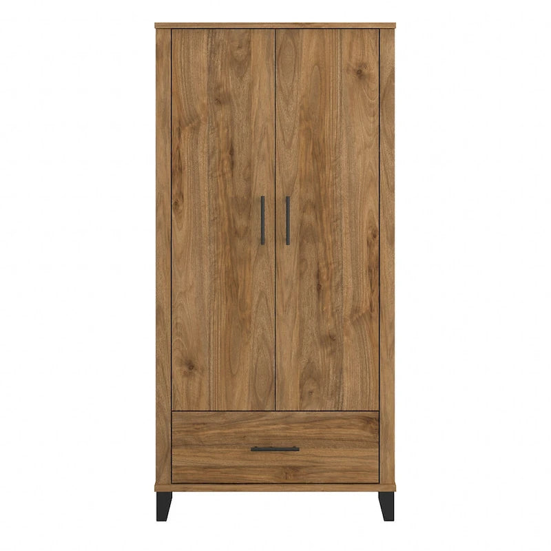 Meuble d'entrée haut Somerset avec portes et tiroir de Bush Furniture