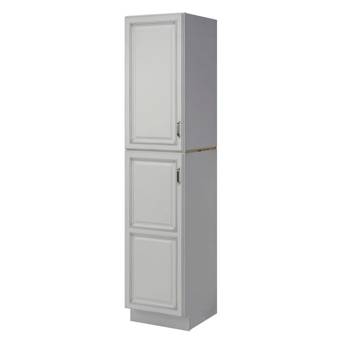 Sunny Wood Riley 36 Tour de rangement de salle de bain en lin, sur pied, avec dessus en bois