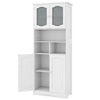 Costway 58,5 po. Meuble de rangement de salle de bain haut sur pied – Voir détails