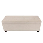Banc de rangement relevable Camel & Stone – Capitonnage, double compartiment