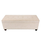 Banc de rangement relevable Camel & Stone – Capitonnage, double compartiment