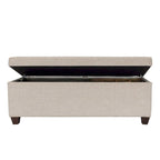 Banc de rangement relevable Camel & Stone – Capitonnage, double compartiment