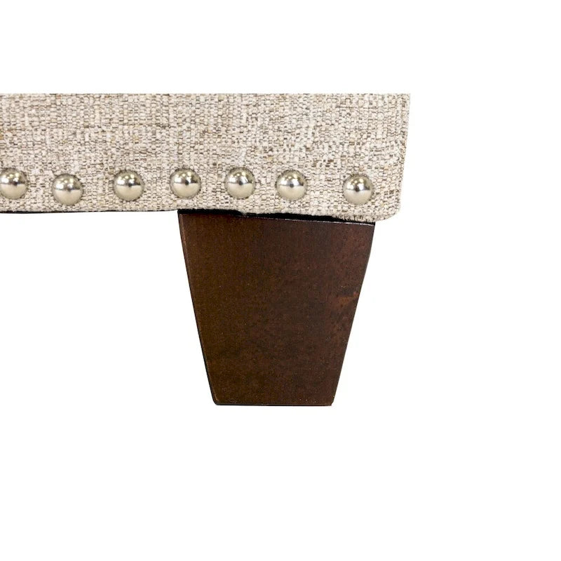 Banc de rangement relevable Camel & Stone – Capitonnage, double compartiment