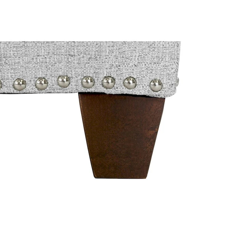 Banc de rangement relevable Camel & Stone – Capitonnage, double compartiment