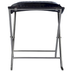 Tabouret en cuir Melton "Butler" fait à la main (Inde)