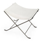 Tabouret en cuir Melton "Butler" fait à la main (Inde)