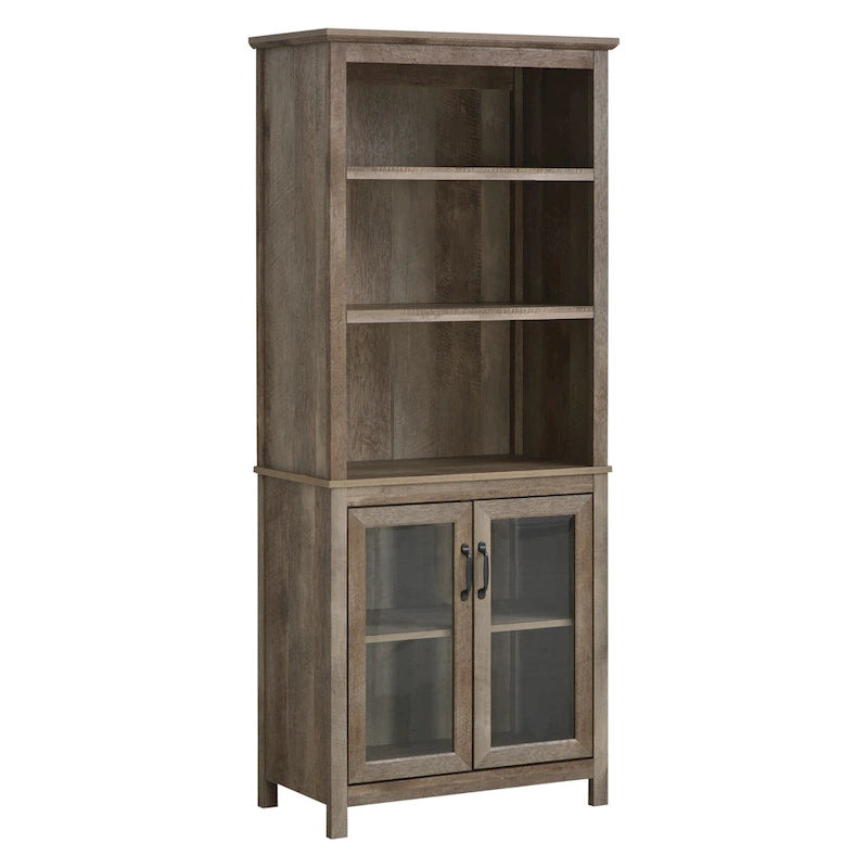 HOMCOM Meuble de rangement multifonctionnel Bibliothèque avec étagères réglables Présentoir pour bureau, cuisine, salon, Nature