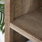 HOMCOM Meuble de rangement multifonctionnel Bibliothèque avec étagères réglables Présentoir pour bureau, cuisine, salon, Nature