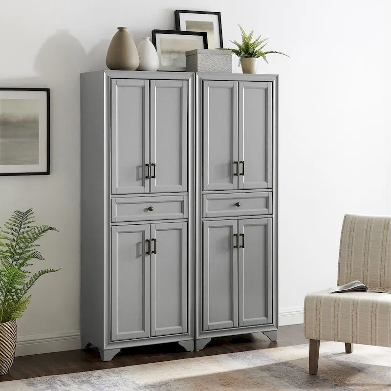 Crosley Tara 2Pc Pantry Set - 47.5W x 15D x 67.75H