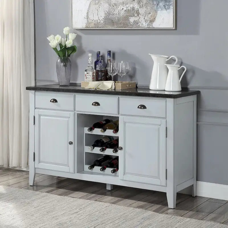 Desservant rectangulaire antique en marbre blanc, 1 pièce