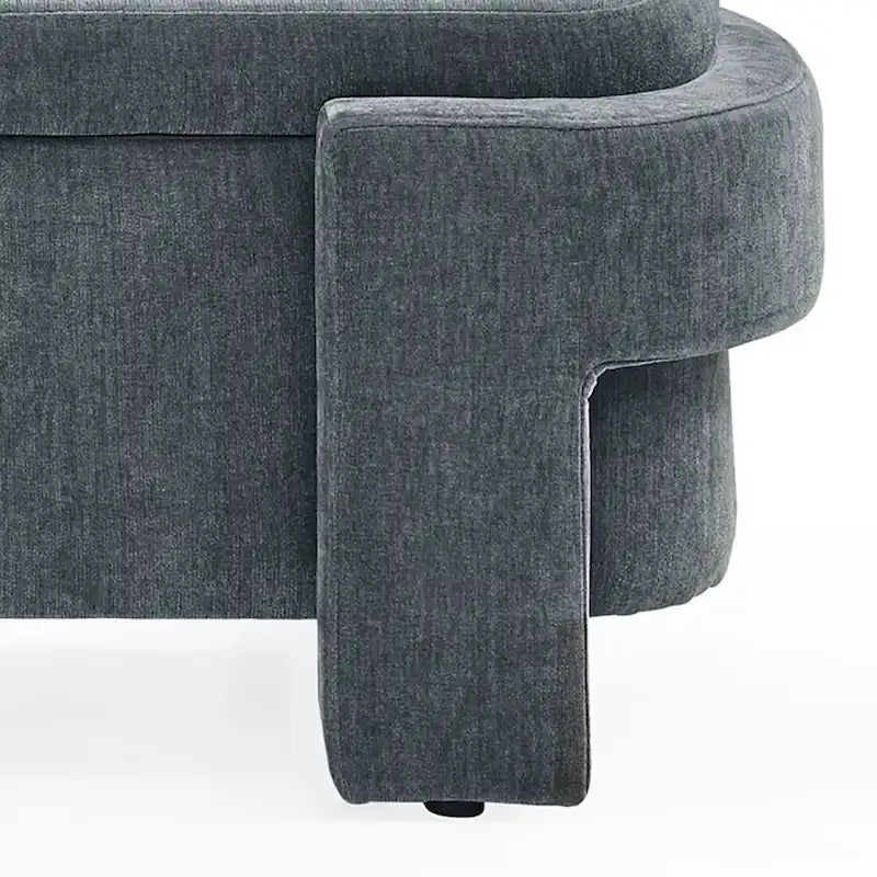 Banc de rangement capitonné blanc / gris / beige, plateau relevable, 1 place