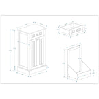 Meuble de cuisine pour poubelle RR