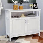 Buffet de rangement 2 portes, blanc/chêne/marron/espresso, MDF E1