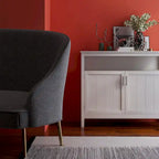 Buffet de rangement 2 portes, blanc/chêne/marron/espresso, MDF E1
