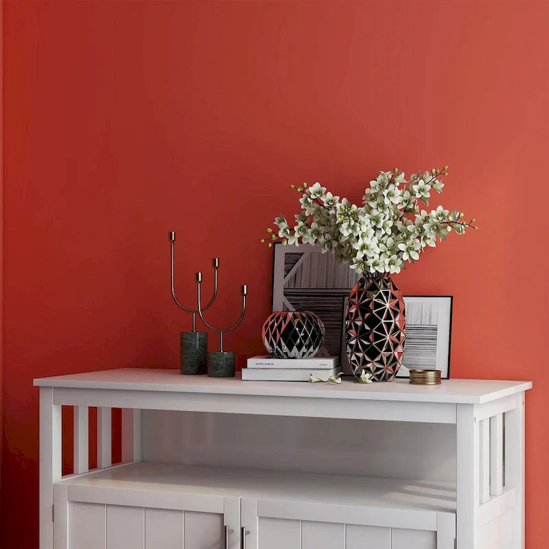 Buffet de rangement 2 portes, blanc/chêne/marron/espresso, MDF E1