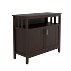 Buffet de rangement 2 portes, blanc/chêne/marron/espresso, MDF E1