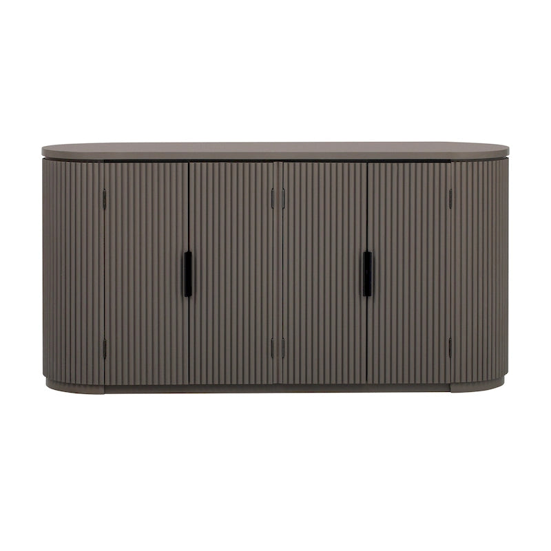 Armoire de rangement verticale à rayures bleu marine/noir/marron avec étagères réglables, 160 cm