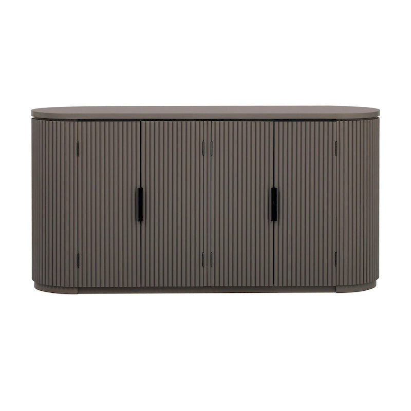 Armoire de rangement verticale à rayures bleu marine/noir/marron avec étagères réglables, 160 cm
