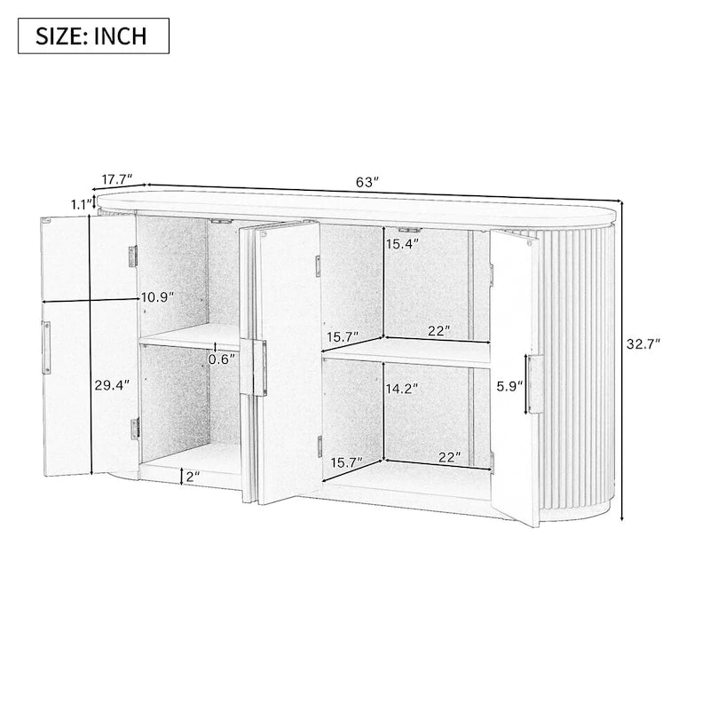Armoire de rangement verticale à rayures bleu marine/noir/marron avec étagères réglables, 160 cm