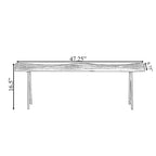 Banc d'appoint en billot de bois naturel, 1 place
