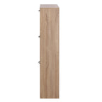Meuble à chaussures 3 tiroirs, Organisateur de rangement pour chaussures en bois à 3 niveaux pour l'entrée