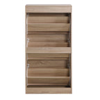 Meuble à chaussures 3 tiroirs, Organisateur de rangement pour chaussures en bois à 3 niveaux pour l'entrée
