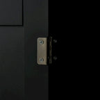 Desserte de cuisine noire avec plateau en bois, armoire à 3 portes, tiroirs et porte-serviettes, montage par 1 personne
