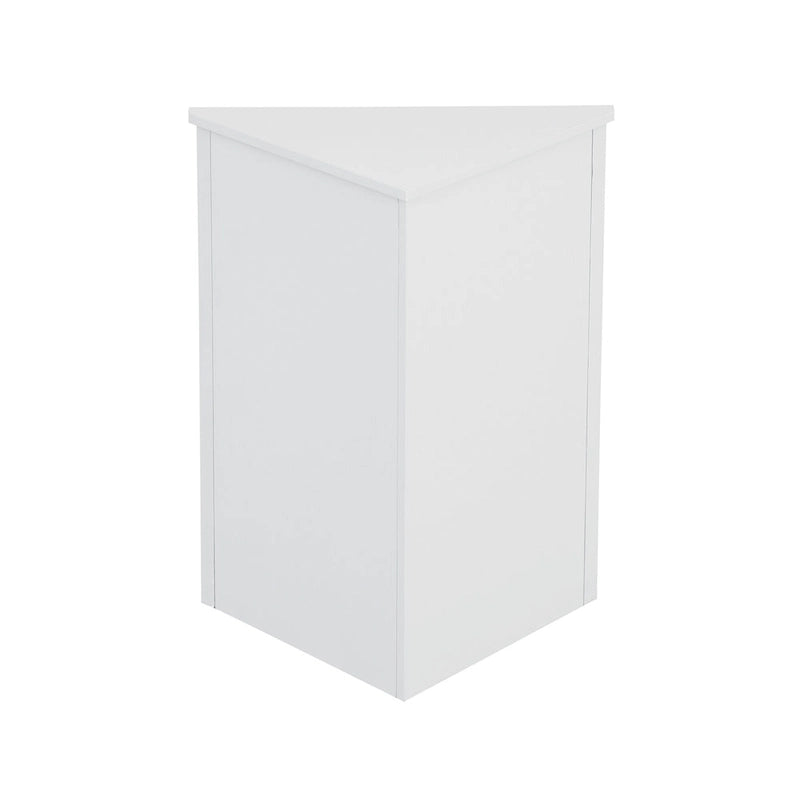 Meuble d'angle triangulaire avec étagères réglables – Marron / Chêne / Noir / Gris / Blanc, assemblage par 1 personne
