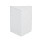 Meuble d'angle triangulaire avec étagères réglables – Marron / Chêne / Noir / Gris / Blanc, assemblage par 1 personne