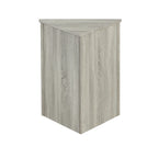 Meuble d'angle triangulaire avec étagères réglables – Marron / Chêne / Noir / Gris / Blanc, assemblage par 1 personne