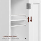 Meuble de rangement de salle de bain fin, gris/blanc, 3 étagères, simple