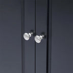 Armoire de rangement haute noire à 3 tiroirs – Unité individuelle