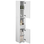 Meuble de rangement haut autoportant blanc à 2 portes et 1 tiroir