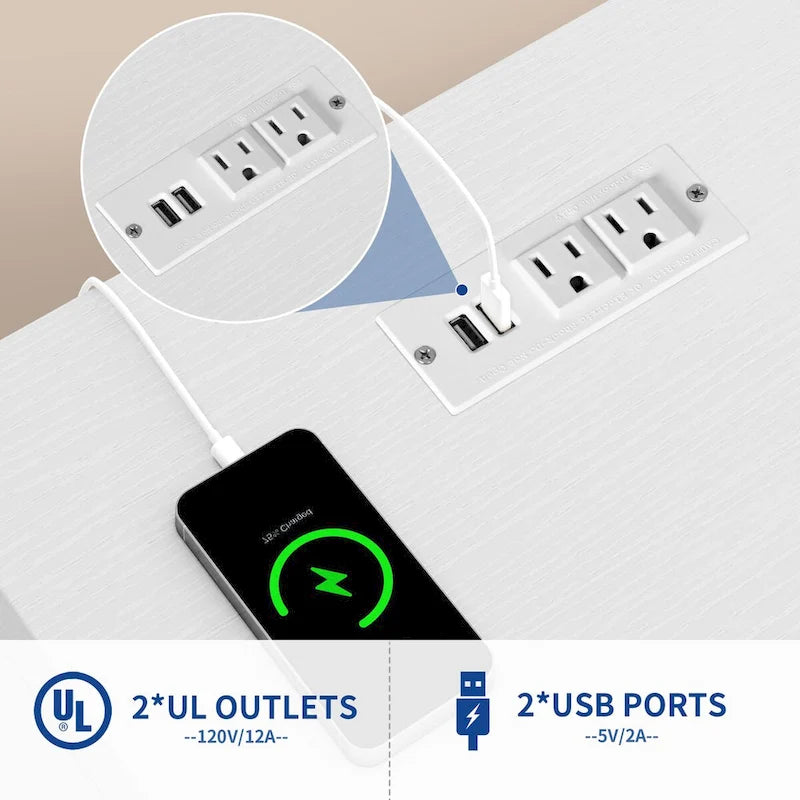 Moasis Classeur mobile à LED 3 tiroirs avec station de charge compatible format A4/Lettre