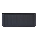 Bahut motif vague noire, simple, 2 portes
