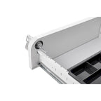 Caisson de classement mobile blanc à 3 tiroirs avec 5 roulettes, utilisateur unique, maison et bureau