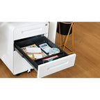Caisson de classement mobile blanc à 3 tiroirs avec 5 roulettes, utilisateur unique, maison et bureau