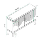 Meuble de rangement 4 portes grand format pour salon
